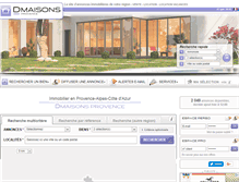 Tablet Screenshot of dmaisons-provence.com